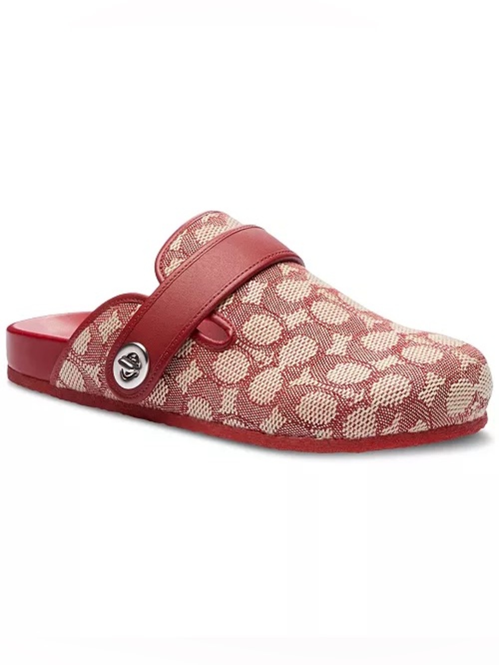 ♥️♥️♥️ COACH Blake Turnbuckle Clog Flats, Red, size 7 US